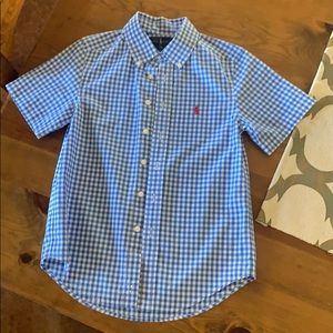 Boys Ralph Lauren  (Size 8) gingham button shirt